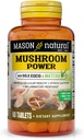 MASON NATURAL Mushroom Power with% 95 EGCG and Matcha, Plant-Based Formula with Shiitake, Maitake, Reishi, 60 Tablets