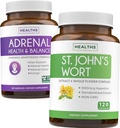 Adrenal & St. John's Wort (4-Month Supply) Mood Harmony Pack - Adrenal Support with L-Tyrosine (120 Κάψουλες) & St. John's Wort with Powerfil 900mcg Hypericin 500mg ανά κάψουλα (120 Κάψουλες)