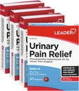 LEADER Urinary Pain Relief maximum Strength, Hızlı UTI Ağrısı, Yanan ve Urgency, Urinary Tract Enfeksiyonu Yardımı, Phenazo piridine 95 95 mg, 30 Tablet, 4-Pack