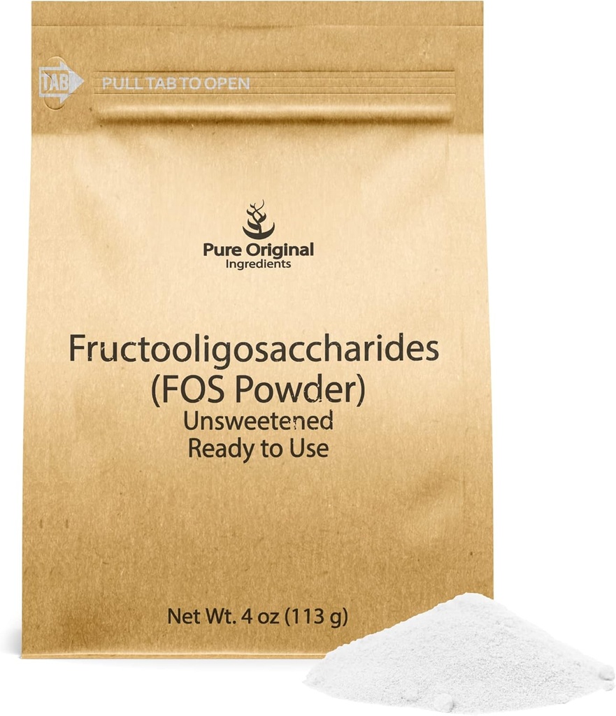 Saf Original Malzemeler Fructooligosaccharides 4oz, Hiçbir Katkı, FOS Toz