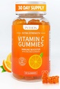 Python C vitamini + Echinacea Supplement for Immunity and Lung Health, Supports Collagen Production, Skin Hydration, Immunity and Health, 60 Vegan Gummy Chews for Yetişkinler & Kids - 1 ay Supply