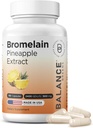 Dengeli Bromelain 500 mg Capsules – 2400 GDU Pineapple Tür Ortak Destek, Doğal Swelling Desteği ve Sağlıklı Digestion – 180 Capsules ABD'de Yapılan