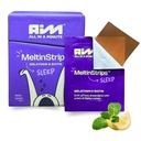 MeltinStripsTM Fast-Acting Sleep Strips with 5 mg Melatonin, Biotin, Valerian Root, Lemon Balm & Chamomile | Doğal Uyku Yardımı | Saç Yaz | Vegan, Sugar Free | Zesty Lemon Flavor 30 Strips