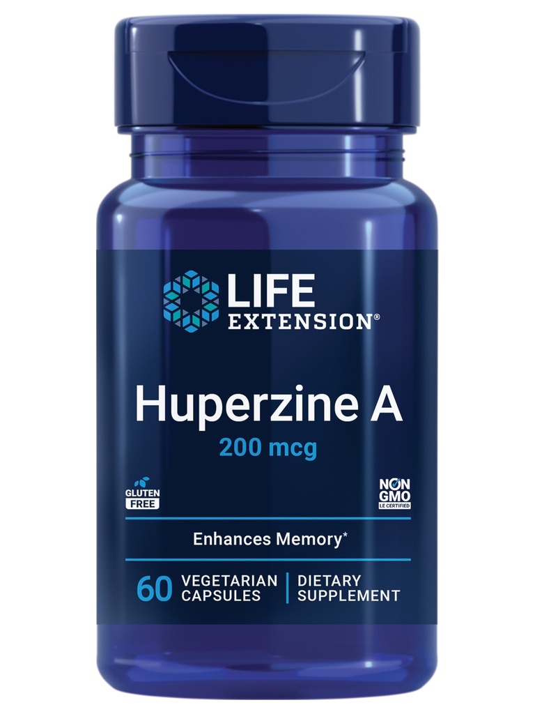 Επέκταση ζωής Huperzine A, υγεία μνήμης, γνωστική υγεία, κινέζικο εκχύλισμα Moss Club, χωρίς γλουτένη, μη ΓΤΟ, χορτοφάγοι, 60 κάψουλες