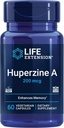 Life Extension Huperzine A, Memory Health, Cognitive Health, China Club Moss Extract, Gluten-Free, Non-GMO, Vegetarian, 60 Capsules