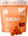 Çocuklar için SAM+LEO Enerji Gummies - Biotin, C, B3, B6 ve B12 - Tüm Doğal & Vegan Gummy for Energy & Focus Supplement for Kids - Stres & Digestive Support, Strawberry Gummies - 60/ct