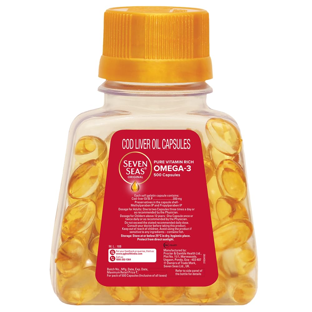 Yedi Deniz Cod Liver Fish Oil 500 Capsules