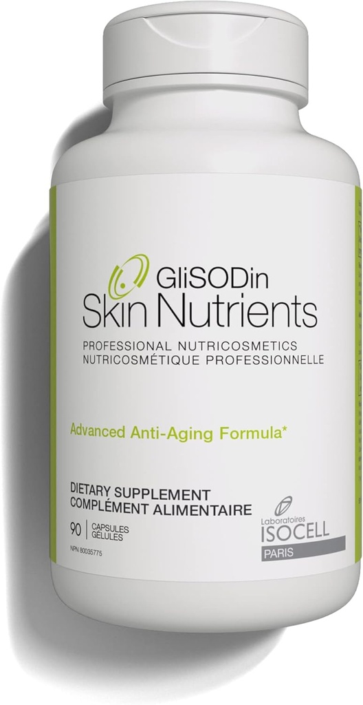 GliSODin Anti-Aging – Skin Supplementsive on GliSODin® ve nemlendirici Malzemeler - Klinik olarak Daha Fazla Saçlı Cilt Yardım ve Wrinkles Görünümünü Geliştirmek - 90 Capsules
