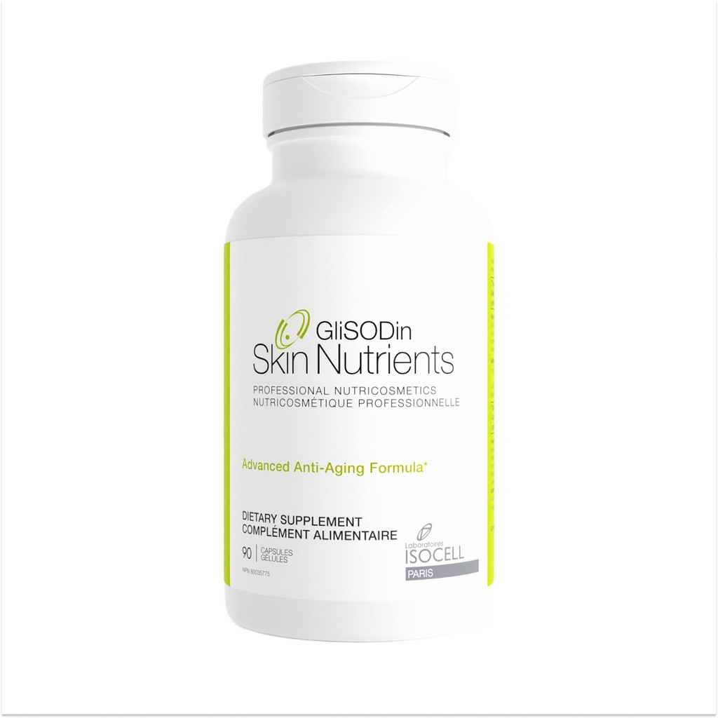 GliSODin Anti-Aging – Skin Supplementsive on GliSODin® ve nemlendirici Malzemeler - Klinik olarak Daha Fazla Saçlı Cilt Yardım ve Wrinkles Görünümünü Geliştirmek - 90 Capsules