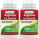 En İyi Doğallar L-Arginine NO ATM Triple Strength 1300 mg 120 Veg Capsules (120 Kont)