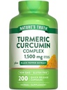 Nature's Truth Turmeric Curcumin Complex | 200 Capsules | with Black Pepper Extract | Non-GMO & Gluten Free Supplement