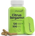 LongLifeNutri Citrus Bergamot Extract 500mg - 120 κάψουλες χορτοφαγικής, 40% πολυφαινολικές φλαβανόνες, 4-μηνιαία προμήθεια, Plant-based Anti-Oxidant, Tested, Made in USA