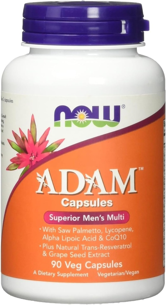 Τώρα τρόφιμα ADAM Superior Mens Πολλαπλή βιταμίνη 90 vcaps