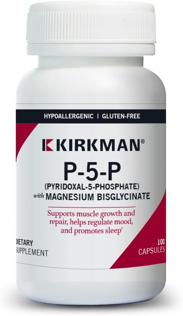 Kirkman – P-5-P (Πυριδοξικό 5-Φωσφορικό, Βιταμίνη Β-6 Μεταβολίτη) με Διγλυκινικό μαγνήσιο - Υποαλλεργικό