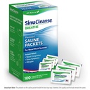 SinuCleanse Pre-Mixed Saline Packets for Sinus Rinse and Nasal Irrigation Systems, 100 Count, Made in USA, All- Natural, Farm Grade and PH Balanced