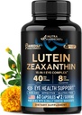 Eyes Vitaminleri - Lutein ve Zeaxanthin Supplements - AREDS2 Seniors & Yetişkinler için Temel Supplement - Eye Health & Vision Support - Saffron, çinko, Vitaminler, Copper, Super Greens - ABD'de Yapılan 60 Capsules