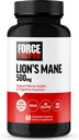 Force Factor Lion's Mane Supplement Capsules, Memory & Focus Supplement, Supports Nerve Health & Cognitive Function, Made with 100% Fruiting Body, Vegan, No Gelatin, Non-GMO, 60 Sebze Capsules