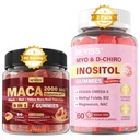NEVISS Sugar Free 1Pack Maca Root, Gummies & 2Pack Myo-Inositol & D-Chiro Inositol Gummies
