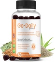 Go-Daily Advanced Colon Cleanse and Detox, Probiyotik Gummies for Optimal Gut Health, Laxatives for Constipation and Bloating, 60 Gummies - Wellnesspath Rx ve Health Solutions