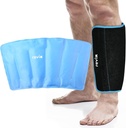 REVIX XL Shin Ice Pack Reusable Gel Cold Pack for Calf and Elbow Discomfort Relief, Leg Cold TherapyComp Refreezable, 360° Full Coverage