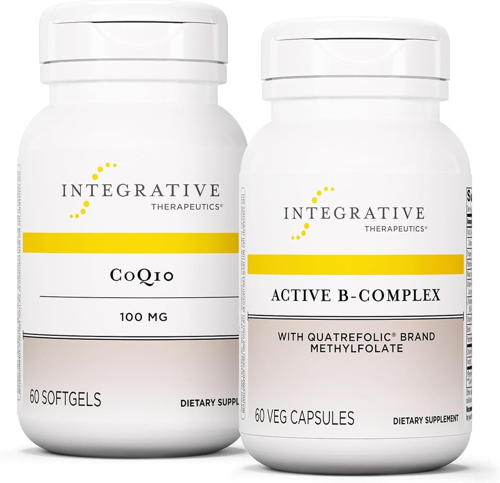 Integrative Θεραπευτική Δέσμη με Ενεργό B-Complex, 60 Κάψουλες & CoQ10 (100mg), 60 Softgels - Ενεργό B-Complex για την Υποστήριξη Ενέργειας Μεταβολισμού* - CoQ10 για την Υποστήριξη της Καρδιάς & Εγκεφαλικής Υγείας*