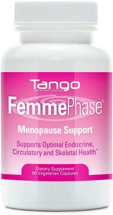 FemmePhase Advanced Menopause Support Formula: All- Natural Herbal Supplement for Hot Flashes, Cramps, Fatigue, Night Sweats ve Mood Changes (60 Vegetarian Capsules)