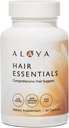 Alaya Hair Essentials - Συμπλήρωμα μαλλιών με βιοτίνη, κερατίνη, φολικό οξύ, βιταμίνη Β12, Β6 - Lab Tested - Χωρίς γλουτένη - 30 ημέρες προσφοράς