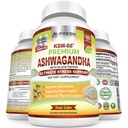 FRESH SACARE Ashwagandha Capsules KSM-66 1200 mg Yüksek Aborpsiyon için Siyah Pepper ile Saf Kökleri - Potent Ashwagandha Supplement - 60 Vegan Capsules