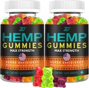 Hemp Gummies RORstful Nap için Gelişmiş Ekstra Kuvvetler - (2 Pack) Saf Yüksek Potency Organik Hemp Petrol Büyük Ayı Gummies -% 100 Natural Hemp Gummy for Yetişkinler Apple