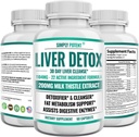 Liver Cleanse Detox & Tamir Supplement, Artichoke Extract Liver Health Formula w 22 Herbs for Liver Support, Liver Detox Cleanse Pills - Süt Butle Dandelion Turmeric Ginger Beet Çinko, 60 Capsules