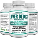 Liver Cleanse Detox & Tamir Supplement, Artichoke Extract Liver Health Formula w 22 Herbs for Liver Support, Liver Detox Cleanse Pills - Süt Butle Dandelion Turmeric Ginger Beet Çinko, 60 Capsules