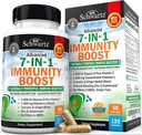 Immune Support Supplement with çinko C Vitamin D 5000 IU Elderberry Ginger D3 Goldenseal - Dr Yetişkin Kadınlar ve Erkekler için Immunity Vitaminleri - Natural Immune System Alert Defense -120ct