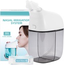 Nasal Irrigation System with 30 Saline Packets, Sinus Rinse Machine, Nose Sinus Clean Machine with Water Tank & Waste Collection Tank - Grey