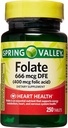Spring Valley - Folic Acid 400 mcg, 250 Tablet