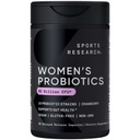 Sports Research® Women's Probiyotiks with Prebiyotiks, 65 milyar CFU - Gut Health & Digestive Support, Probiyotiks for Women with Cranberry - Non-GMO TY & Gluten Free - 30 Count