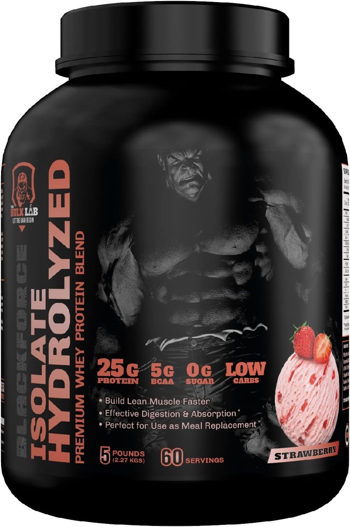 Whey Protein Isolate (Strawberry) 5LBS - Protein Toz, Non-GMO - İlk Satın Almakte Ücretsiz Protein Örnekr!