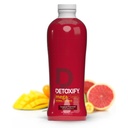 Detoxify Mega Clean Herbal Cleanse – Tropical Flavor – 32 oz – Formulated Herbal Detox Drink – Milk Thistle, Ginseng Root & Guarana Seed Extract - Plus Sticker