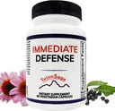 Immediate Defense Immune Support - çinko, Black Elderberry, Echinacea, A & C ile B12, | Yetişkinler için Güçlü Immunity ATM | Immune System ATM Supplement 60 Capsules