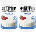 NaturesPlus SPIRU-TEIN, Βανίλια - 1,06 λίβρες, Συσκευασία των 2 - φυτικής προέλευσης πρωτεϊνική σκόνη - χορτοφαγικά, χωρίς γλουτένη - 32 Σύνολο Σερβιέτες