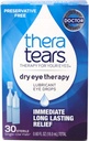 TheraTears Eye Drops for Kuru Eyes, Kuru Eye Therapy Lubricant Eyedrops, Preservative Free, 30 Count Single-Use Vials