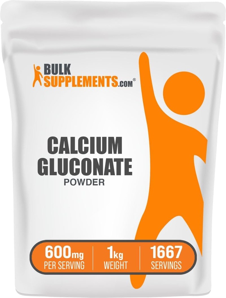 BulkSupplements.comuba Gluconate Toz -dis Supplement, Easy Absorbed - Unflavored & Gluten Free, 600 mg per Service, 1kg (2.2 lbs) (Pack of 1)