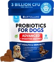 Köpekler için Probiyotikler - Gut Health, Itchy Skin, Allergies, Immunity, Yeast Balance - Dog Probiyotiks and Digestive Enzymes with Prebiyotiks - Diarrhea, Gas - 70 Probiyotik Chews for Dogs
