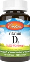 Carlson - Vitamin D3, 10000 IU (250 mcg), Vitamin D Supplements, Bone & Immune Support, D3 Softgels, Heart Health, Gluten Free Vitamin D Capsules, 120 Softgels