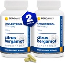 Cholesterol Komutanlığı, Citrus Bergamot SuperFruit Supplement, 47% Bergamot Polyol Fraction (BPF) Patentli Formula, ABD'de 2 Ay, 180 Capsules- 2 Şişes