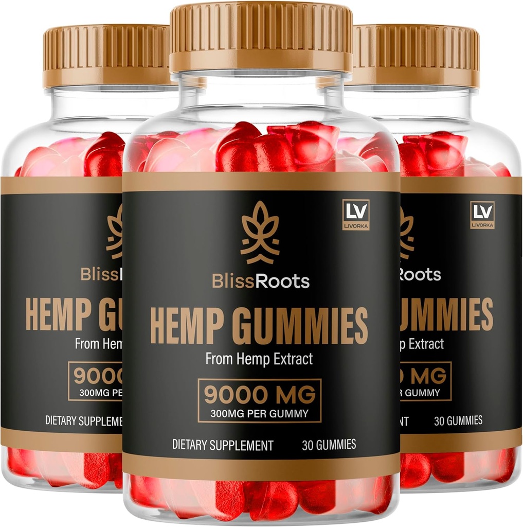 (3 Pack) Bliss Roots Gummies 300 mg per Gummy, BlissRoots Gummies, Bliss Roots, Bliss Roots Gummy, Bliss Roots Gummies, Organik BlissRoots Gummies, Bliss Roots Supplement Gummy, 90 Gummies 3 Ay