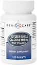 Backcare Oyster Shellelli 250 mg, D 125IU Tabletleri, Bone Health Beslenme Supplement, 100 Kont (kırda 1)
