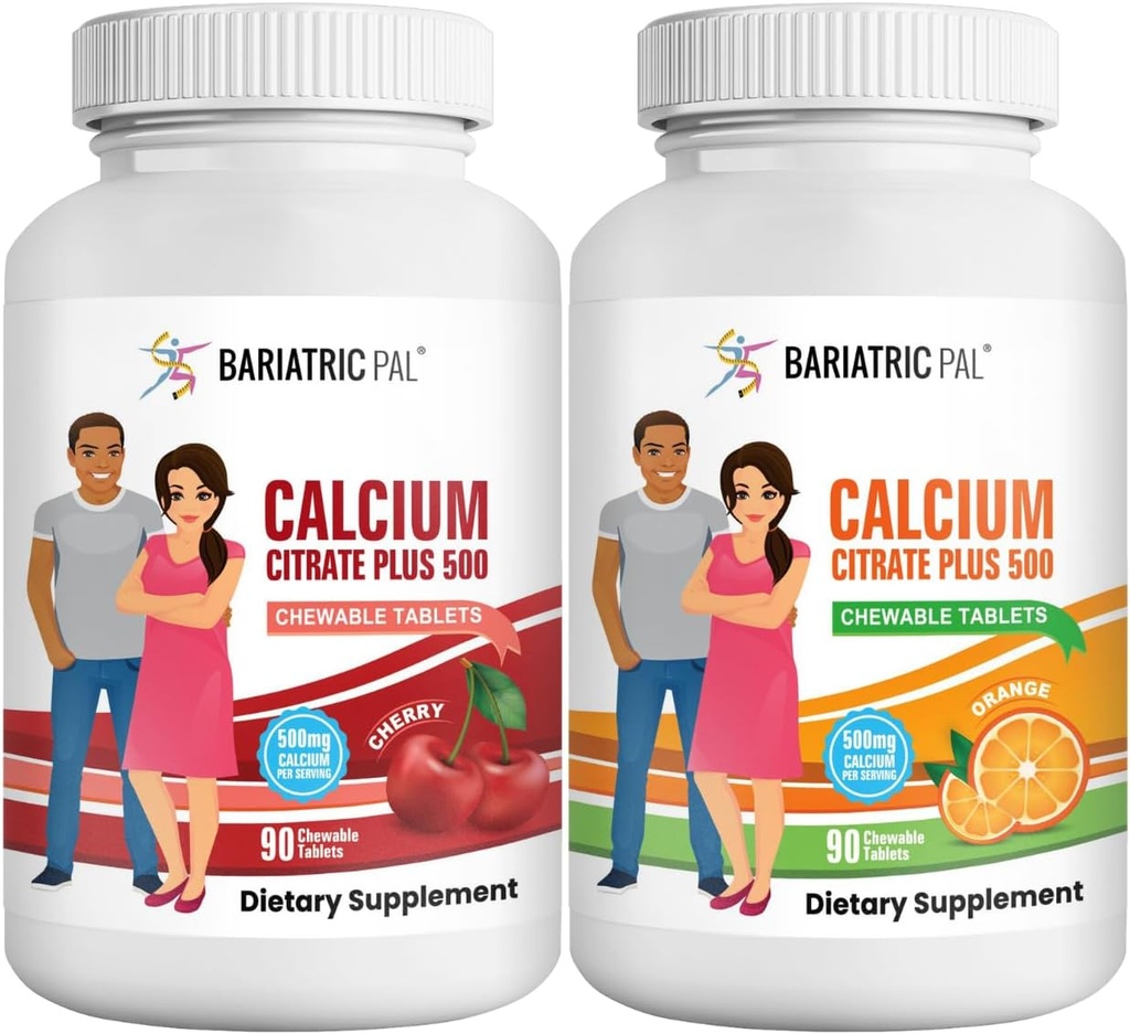 BariatricPalelli Citrate 500 mg Chewable Tabletler - 2Flavor Çeşitli Paket