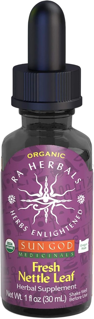 RA Herbals sertifikalı Organik Taze Nettle Leaf Tincture | Natural Herbal Extract for Wellness | Nourishing and Reneing Mix | 1 oz