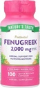 Nature's Truth Fenugreek 2000 mg Supplements, 100 Count (Pack of 1)