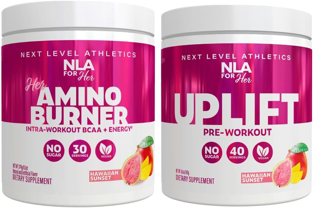 NLA for Her Pre/Intra Workout Stack (Includes Her Thermogenic Platinum Hawaiian Sunset ve Uplift Pre Workout Hawaiian Sunset)